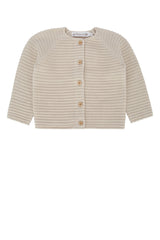 Boys' Abid Cardigan Beige Cotton Organic