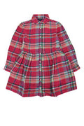 Boys' Shirt Dress Red Cotton