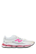 Men's Two-Tone Mesh And Rubber 2000 Sneakers Whitepink