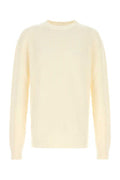 Men's Crochet Sweater Beige Cotton