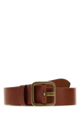 Women's Vacchetta Belt Brown Leather