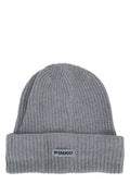 Women's Cuffia Ribbed Knit Beanie Gray