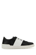 Men's Open Sneaker Black Calf Leather
