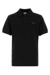 Men's Signature Polo Shirt Black Cotton