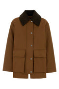 Women's Twill Jacket Brown Polyester