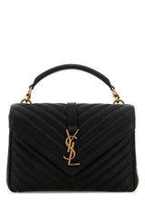 Women's College Top Handle Bag Black Lamb
