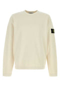 Men's Logo-Patch Cotton Sweatshirt Ivory Secondario Sweater