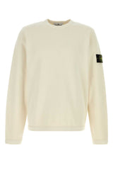 Men's Logo-Patch Cotton Sweatshirt Ivory Secondario Sweater