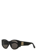 Women's Nano Acetate Round Sunglasses Black