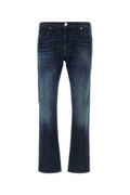 Men's Stretch Denim Jeans Navy Cotton Elastane