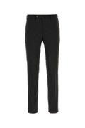 Men's Stretch Cotton Chino Black Silk Elastane