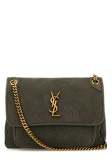 Women's Niki Shoulder Bag Gray Leather