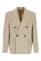 Men's Donovan Blazer Beige Linen Blazers
