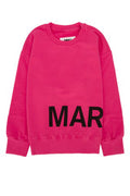 Boys' Logo-Print Cotton Sweatshirt Pink Sweater