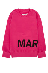 Boys' Logo-Print Cotton Sweatshirt Pink Sweater