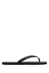 Men's Urban Thong Sandal Black Leather