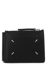 Women's Card Case Black Corpo Leather Caprina Wallet