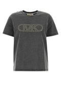 Women's Black Cotton T-Shirt Blackwsh Exterior