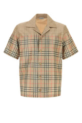 Men's Hugh Shirt Beige Viscose Polyester