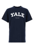 Men's Navy Blue Cotton T-Shirt Darknavy Exterior