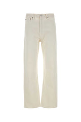 Women's White Denim Jeans Fortunecookienatural Organic Cotton