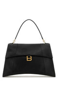 Women's Hourglass Top Handle Bag Black Calf