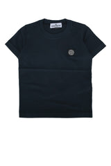 Boys' Logo-Embroidered T-Shirt Navy Cotton