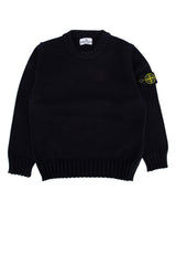 Boys' Logo-Patch Cotton Sweater Navy