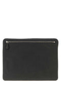 Men's Charcoal Fabric Clutch Grigiogrigio