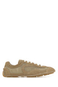 Women's Beige Suede And Mesh Montecarlo Sneakers Deserto