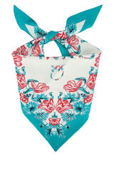 Women's Swing Triangolo Scarf Turquoise Twill