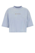 Women's Logo-Embroidered Cotton T-Shirt Blue