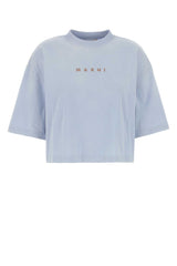 Women's Logo-Embroidered Cotton T-Shirt Blue