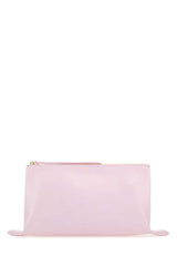 Women's Calfskin Leather Clutch Pink Calf