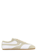 Men's Two-Tone Leather Sneakers Whi