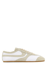 Men's Two-Tone Leather Sneakers Whi