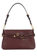 Women's Vitello Shoulder Bag Brown Calfskin Morbido Leather