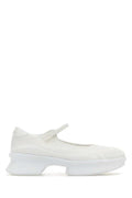 Women's Mesh Ballet Flat White Fabric