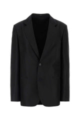 Women's Silk Faille Blazer Black Blazers
