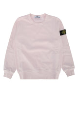 Boys' Compass-Patch Cotton Sweatshirt Pink Sweater