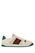 Men's Ivory Mesh And Suede Screener Sneakers Wswsemevrvwseme T Polyester