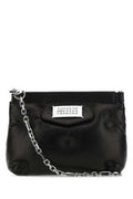 Women's Black Nappa Leather Glam Slam Red Carpet Clutch T8013