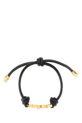 Women's Black Leather Cassandre Bracelet Nappa Bracelets