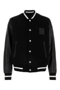 Men's Material Jacket Black Wool Polyamide