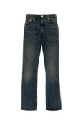 Men's Third Cut Jeans Blue Cotton Hemp
