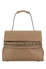 Women's Nappa Leather Shoulder Bag Beige