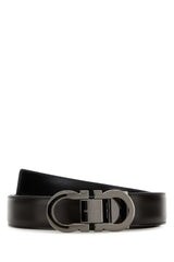 Men's Reversible Leather Belt Brown Calf