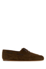 Men's Shoes Boat Brown Leather Flats