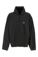 Men's Jacket Black Linen Cotton