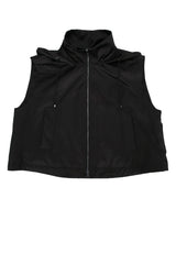 Women's Leisure Hooded Vest Logo Toffe Felpe Polyamide O Nylon Sweater